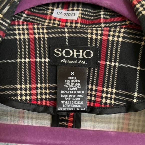 Plaid Blazer - Picture 2 of 2